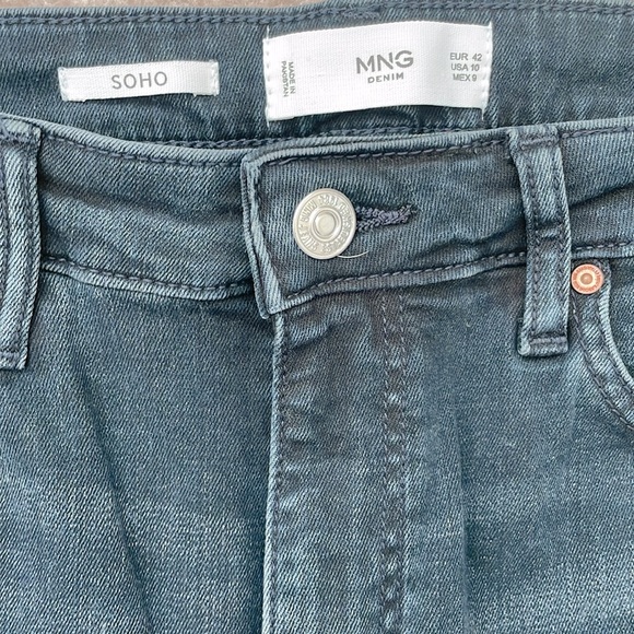 MANGO Soho high waist skinny jeans sz 10 nwot - Picture 6 of 8
